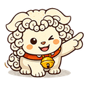 Chibi-Komainu beckoning you to begin